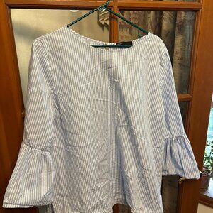 Striped business casual shirt, Large, Gibson